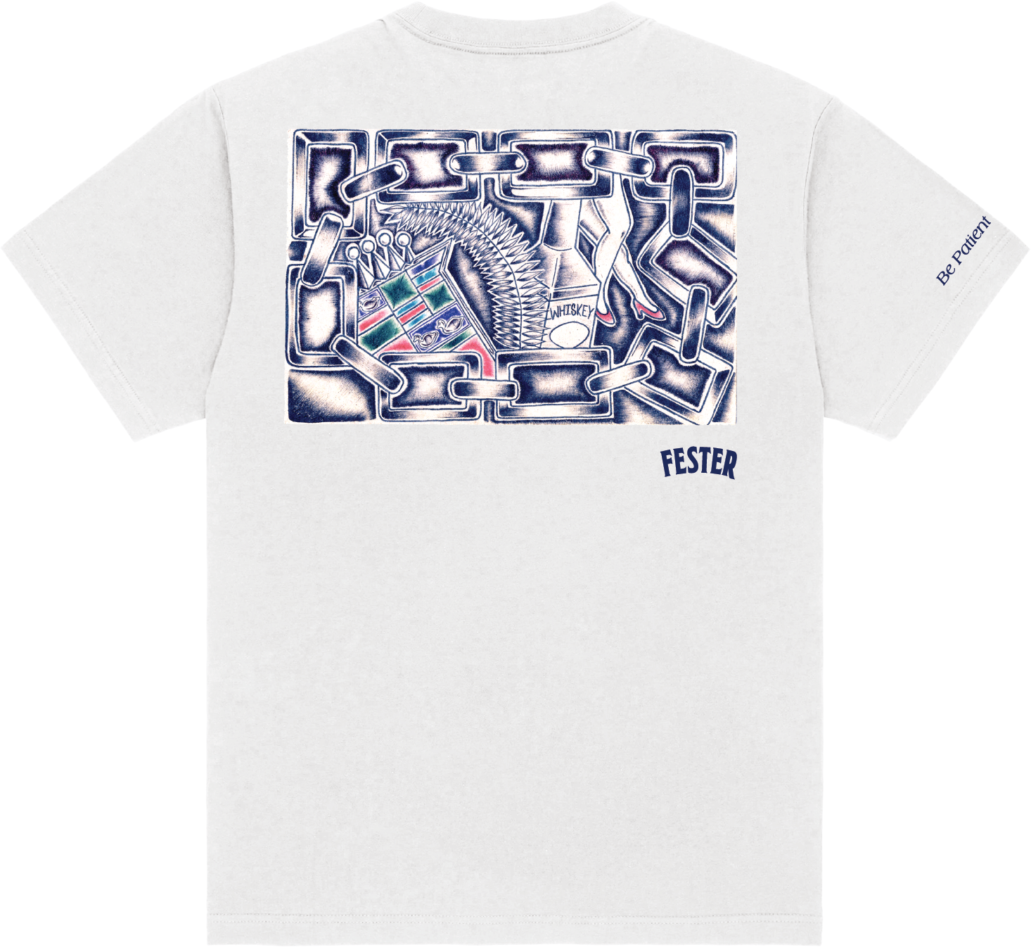 Be Patient Grow Daily x Fester - Great Lakes Influence White Tee
