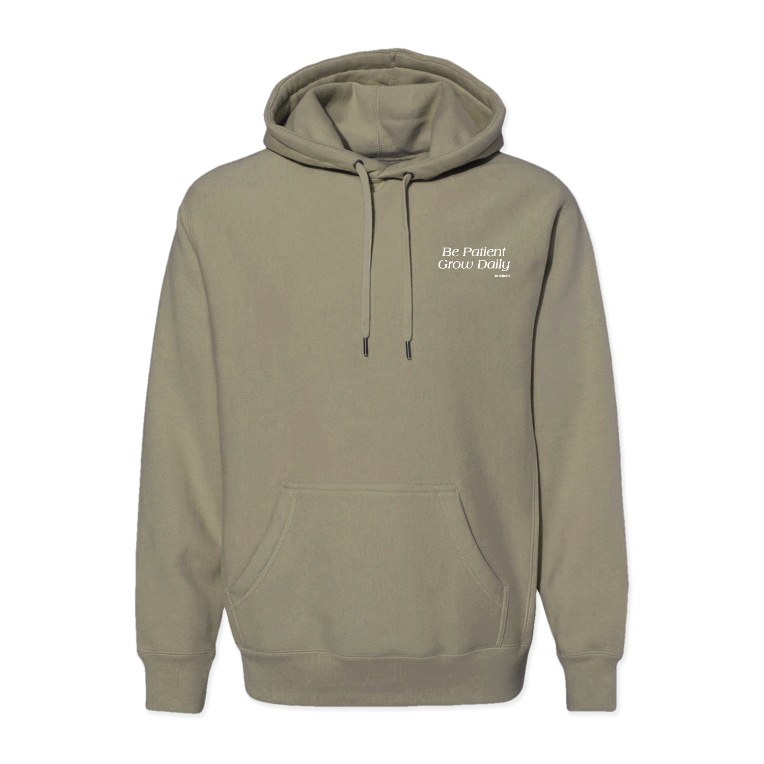 Be Patient, Grow Daily Olive Hoodie